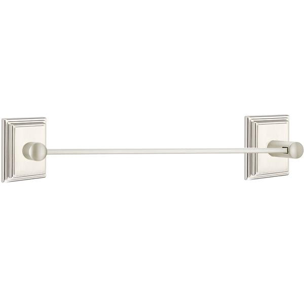 Emtek - Brass Modern Towel Bar, 24 Inch