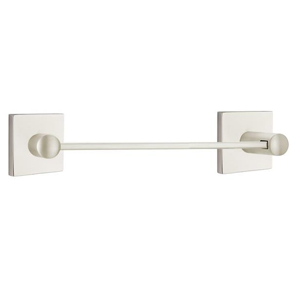 Emtek - Brass Modern Towel Bar, 12 Inch