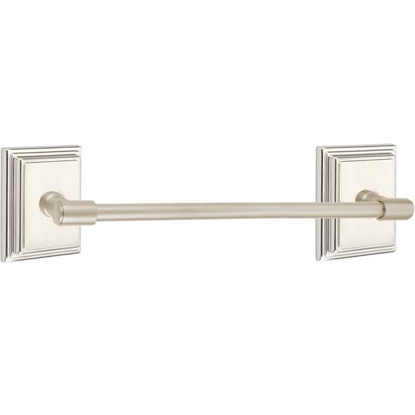 Emtek - Transitional Brass Towel Bar, 24 Inch