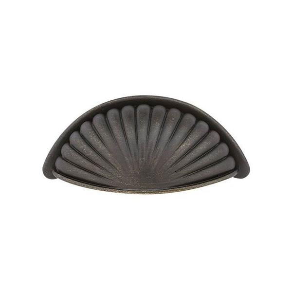 Emtek - Tuscany Bronze Fluted Bin Pull, 4 Inch C-C
