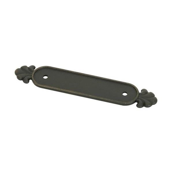Emtek - Tuscany Bronze Back Plate For 3-1/2 Inch Pull