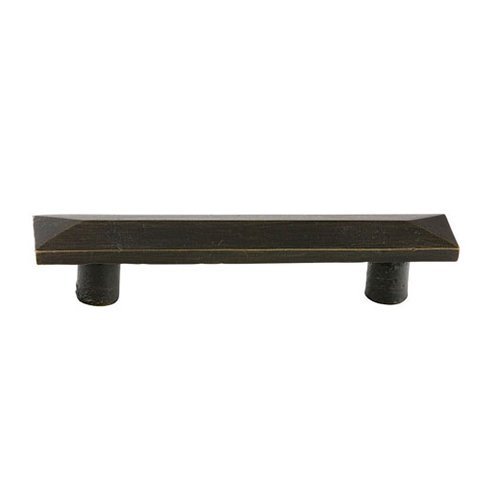 Emtek - Sandcast Bronze Pyramid Pull, 4 Inch C-C