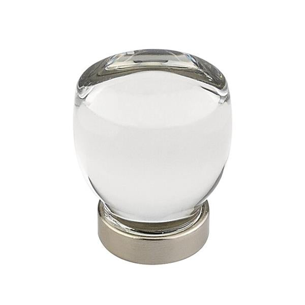 Emtek - Juneau Glass Knob, Cabinet, 1-1/8 Inch