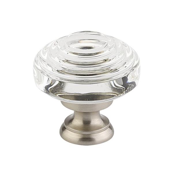 Emtek - Deco Glass Knob, Cabinet, 1-5/8 Inch