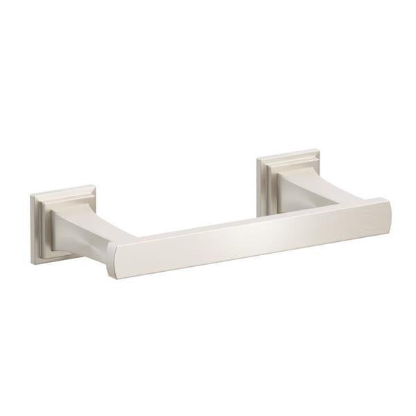 Emtek - Transitional Flared Brass Paper Holder, Pivoting Double Post