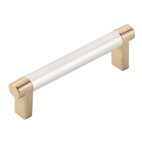 Emtek - Select Cabinet Pull 4 In C-C, Rectangular Stem, Smooth Bar