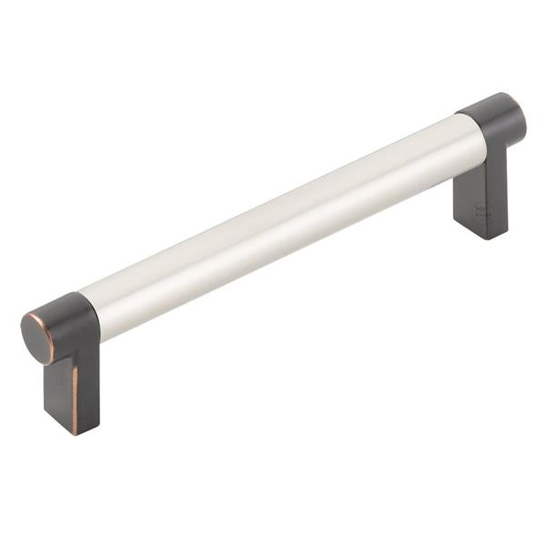 Emtek - Select Cabinet Pull 5 In C-C, Rectangular Stem, Smooth Bar