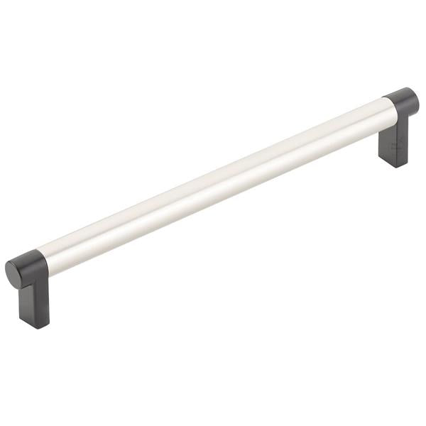 Emtek - Select Cabinet Pull 8 In C-C, Rectangular Stem, Smooth Bar