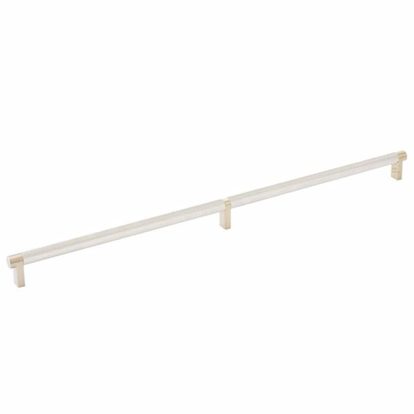 Emtek - Select Cabinet Pull 20 Inch C-C, Rectangular Stem, Knurled Bar