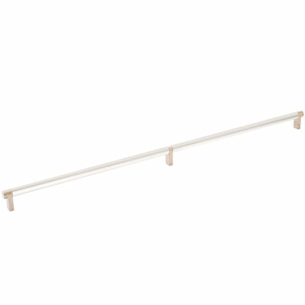 Emtek - Select Cabinet Pull 24 Inch C-C, Rectangular Stem, Smooth Bar