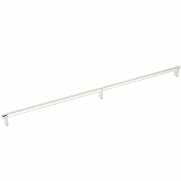Emtek - Select Cabinet Pull 24 Inch C-C, Rectangular Stem, Smooth Bar