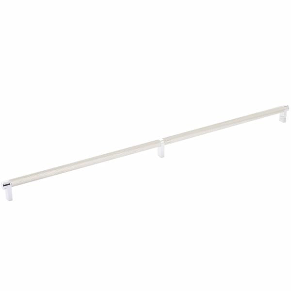 Emtek - Select Cabinet Pull 24 Inch C-C, Rectangular Stem, Knurled Bar