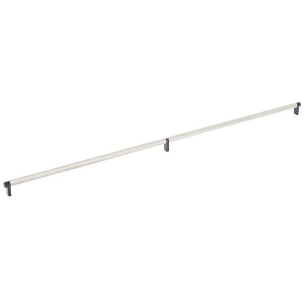 Emtek - Select Cabinet Pull 36 Inch C-C, Rectangular Stem, Knurled Bar
