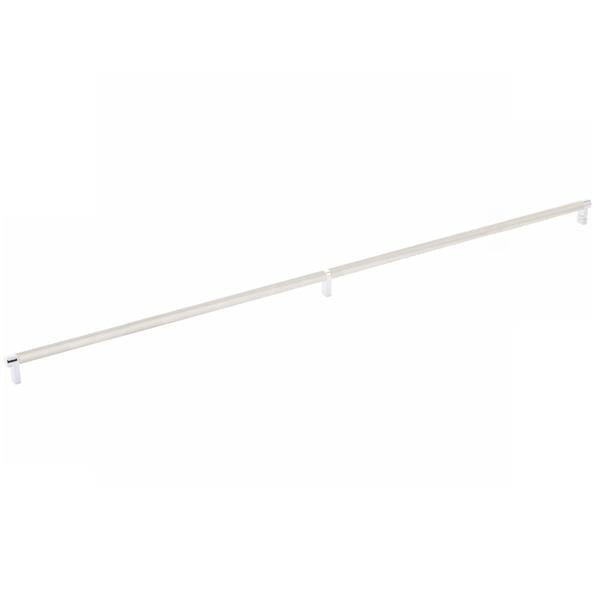 Emtek - Select Cabinet Pull 36 Inch C-C, Rectangular Stem, Knurled Bar