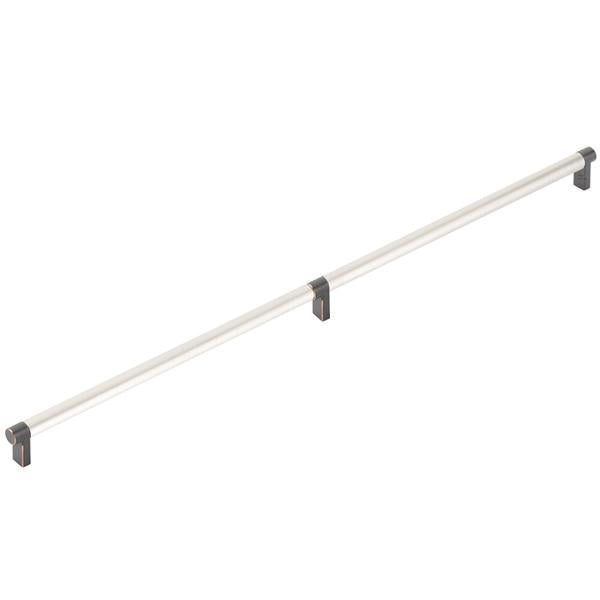 Emtek - Select Appliance Pull 24 Inch C-C, Rectangular Stem, Smooth Bar