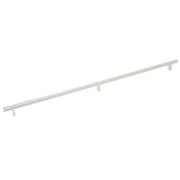Emtek - Select Bar Cabinet Pull 24 Inch C-C, Rectangular Bar Stem, Smooth Bar