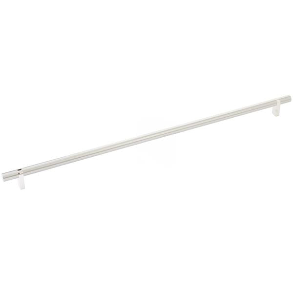 Emtek - Select Bar Cabinet Pull 18 Inch C-C, Rectangular Bar Stem, Smooth Bar