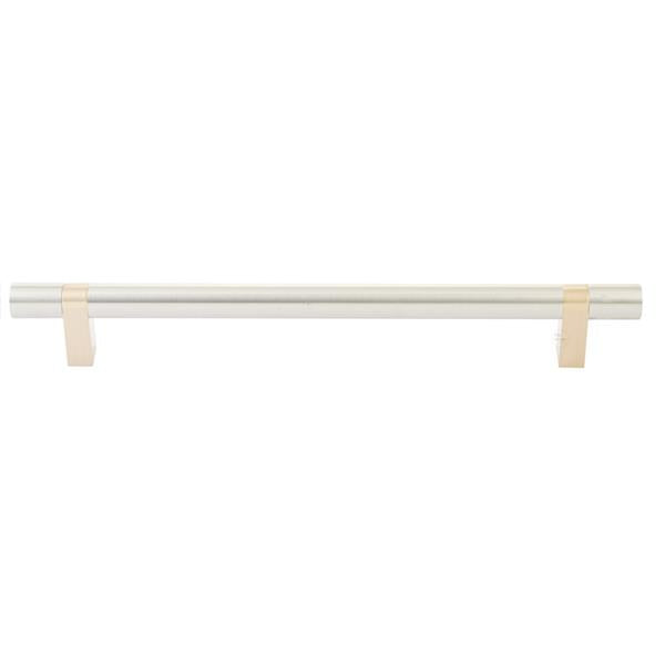 Emtek - Select Bar Appliance Pull 12 Inch C-C, Rectangular Bar Stem, Smooth Bar