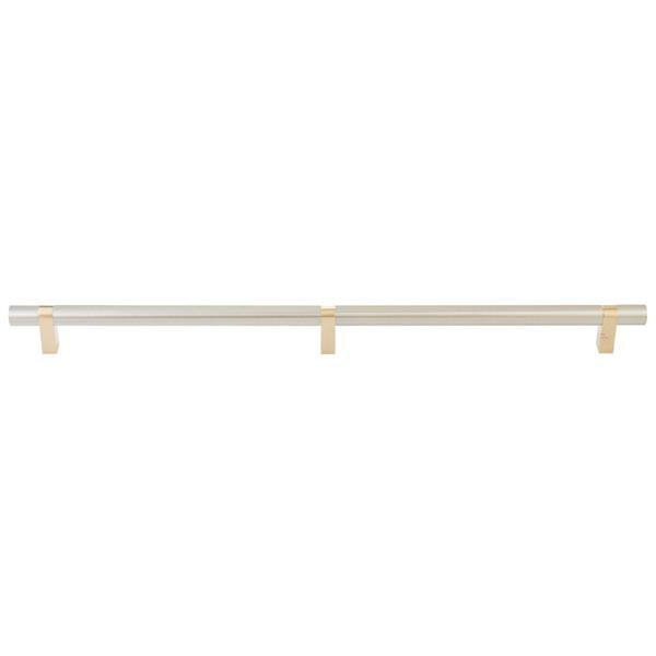 Emtek - Select Bar Appliance Pull 24 Inch C-C, Rectangular Bar Stem, Smooth Bar
