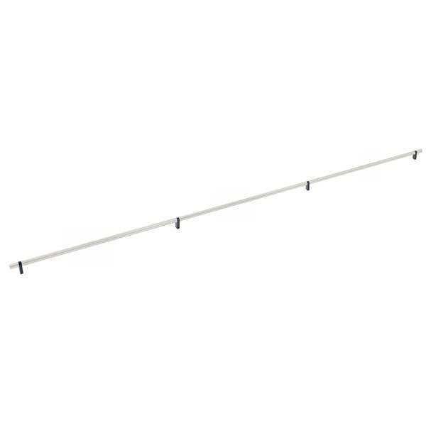 Emtek - Select Bar Appliance Pull 54 Inch C-C, Rectangular Bar Stem, Smooth Bar