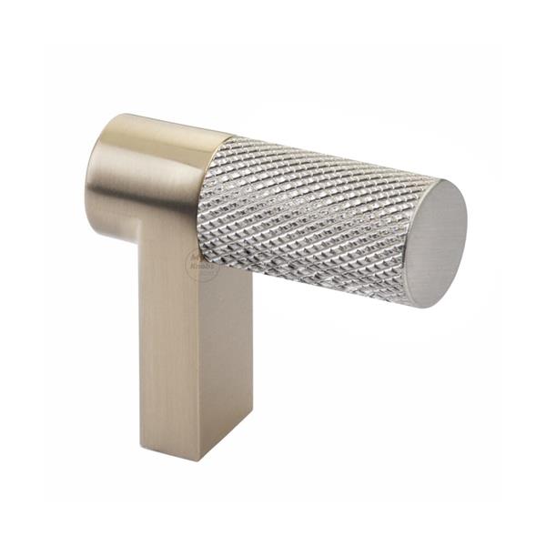 Emtek - Select Cabinet Finger Pull 1-1/2 Inch overall, Rectangular Stem, Knurled Bar