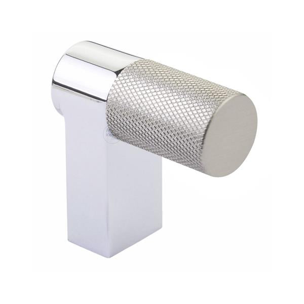 Emtek - Select Cabinet Finger Pull 2 Inch overall, Rectangular Stem, Knurled Bar