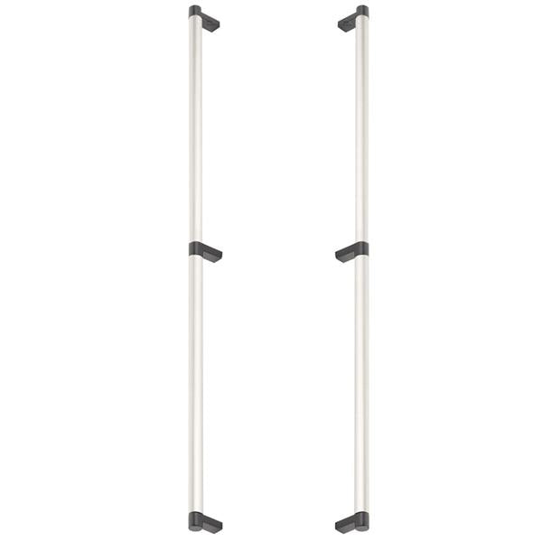 Emtek - Back to Back, Select Appliance Pull 24 Inch C-C, Rectangular Stem, Smooth Bar