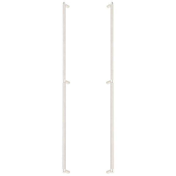 Emtek - Back to Back, Select Appliance Pull 36 Inch C-C, Rectangular Stem, Knurled Bar