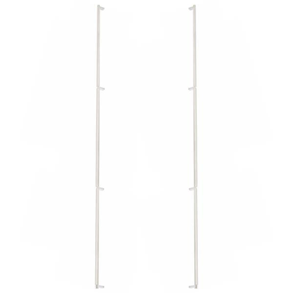Emtek - Glass Shower Door Back to Back, Select Appliance Pull 54 Inch C-C, Rectangular Stem, Knurled Bar