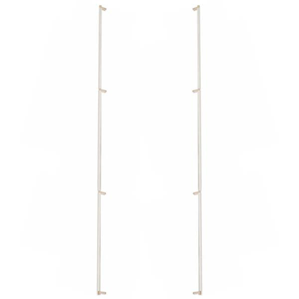 Emtek - Back to Back, Select Appliance Pull 54 Inch C-C, Rectangular Stem, Knurled Bar