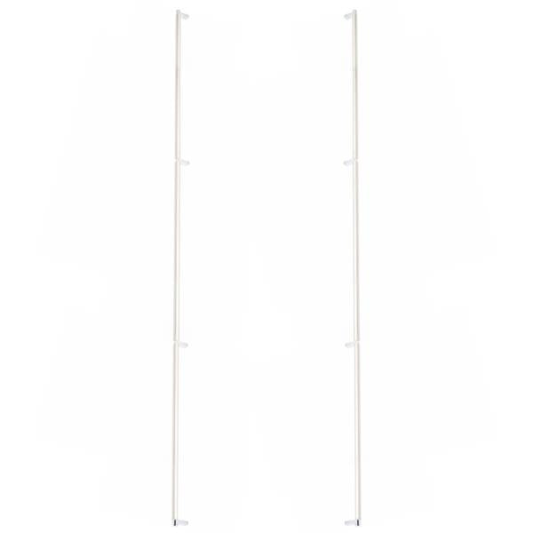 Emtek - Back to Back, Select Appliance Pull 54 Inch C-C, Rectangular Stem, Smooth Bar