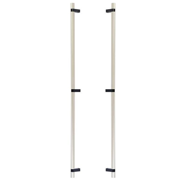 Emtek - Back to Back, Select Bar Appliance Pull 36 Inch C-C, Rectangular Bar Stem, Smooth Bar