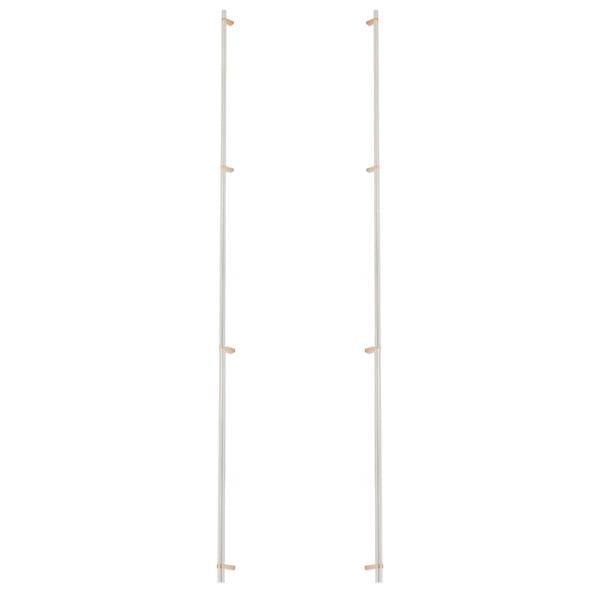 Emtek - Back to Back, Select Bar Appliance Pull 54 Inch C-C, Rectangular Bar Stem, Smooth Bar