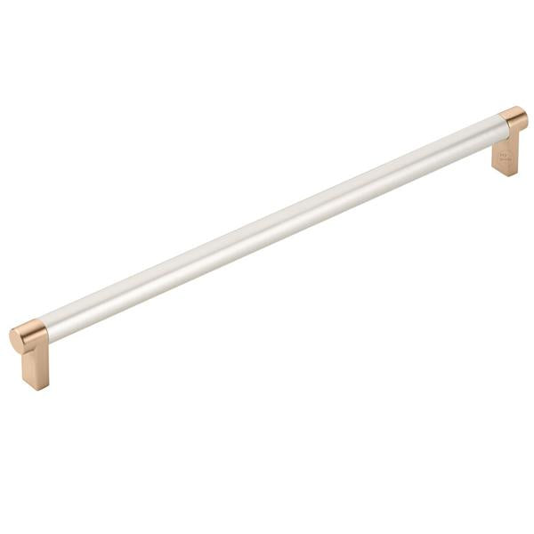 Emtek - Concealed Surface, Select Appliance Pull 12 Inch C-C, Rectangular Stem, Smooth Bar