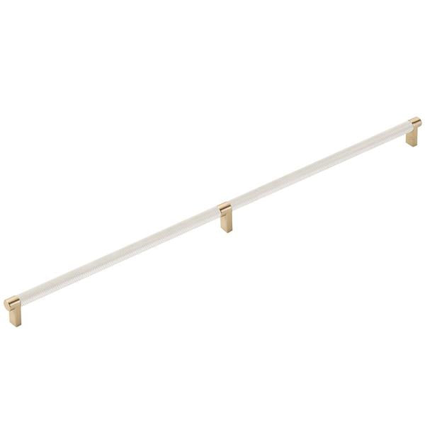 Emtek - Concealed Surface, Select Appliance Pull 24 Inch C-C, Rectangular Stem, Knurled Bar