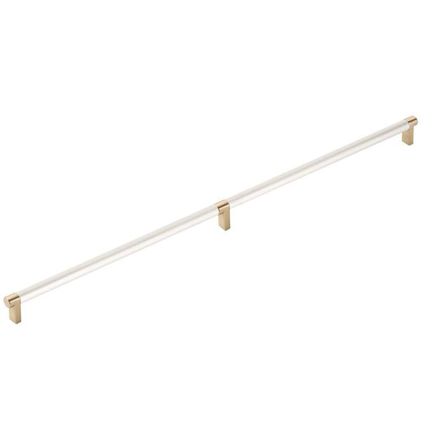 Emtek - Concealed Surface, Select Appliance Pull 24 Inch C-C, Rectangular Stem, Smooth Bar
