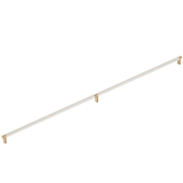 Emtek - Concealed Surface, Select Appliance Pull 36 Inch C-C, Rectangular Stem, Knurled Bar