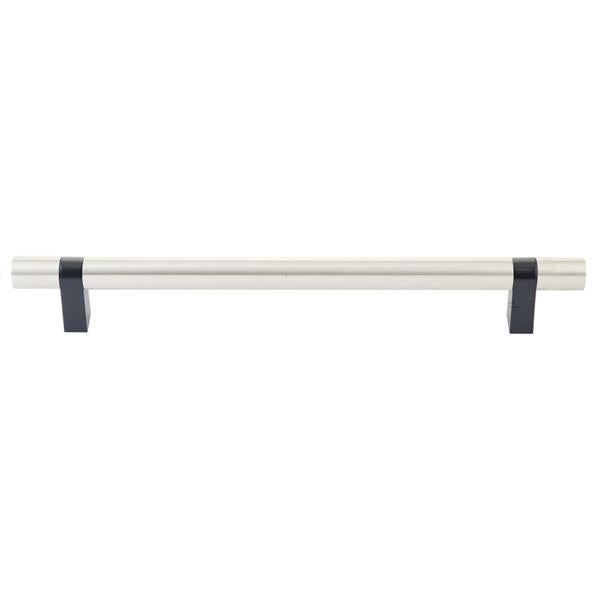 Emtek - Concealed Surface, Select Bar Appliance Pull 12 Inch C-C, Rectangular Bar Stem, Smooth Bar