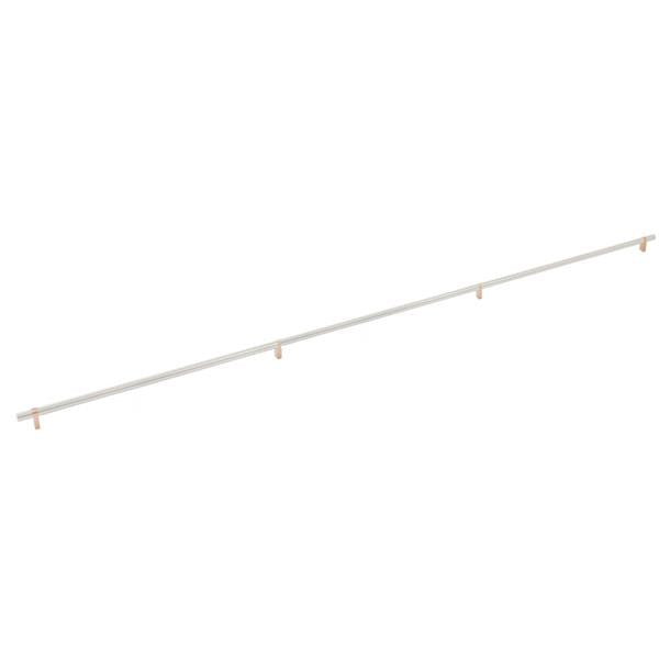 Emtek - Concealed Surface, Select Bar Appliance Pull 54 Inch C-C, Rectangular Bar Stem, Smooth Bar