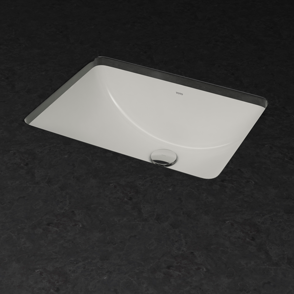 Toto - 20 Inch Rectangular Undermount Bathroom Sink With Cefiontect, Cotton White