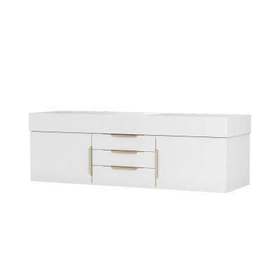 Maidstone - Exton 60 Inch Double Bowl Floating Console Vanity