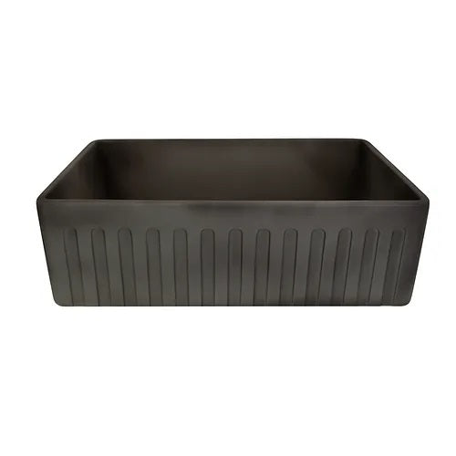 Nantucket Sinks - 33-Inch Farmhouse Fireclay Sink - Concrete