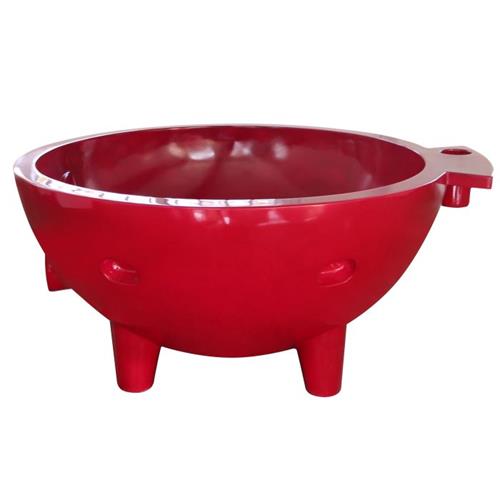 Alfi - Dark Blue FireHotTub The Round Fire Burning Portable Outdoor Hot Bath Tub