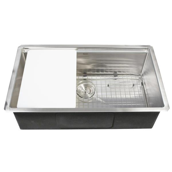 Nantucket Sinks - All-Weather Undermount Outdoor Use Stainless Steel Prep Station Sink