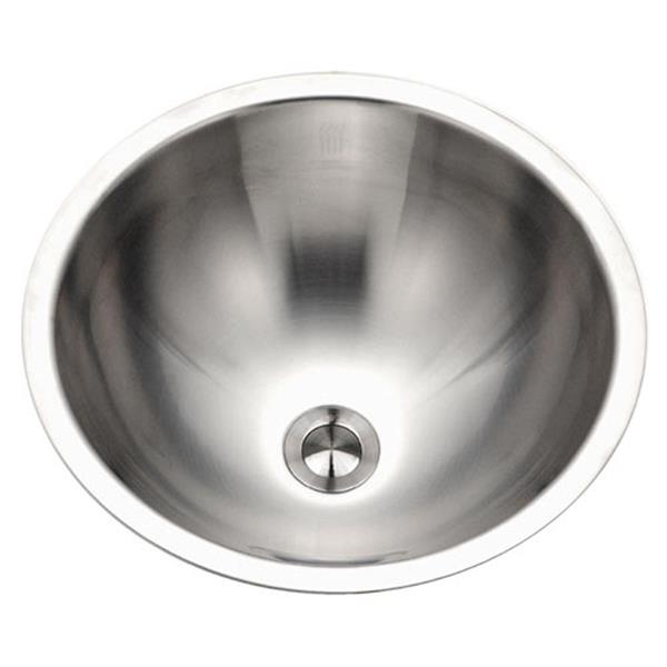 Hamat - Halo 17 Inch Conical Undermount Stainless Steel Lavatory Sink
