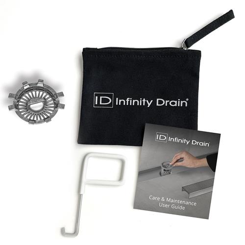 Infinity Drain - Hair Maintenance Kit. Includes AKEY Lift-out key, and HS 2 Hair Strainer.
