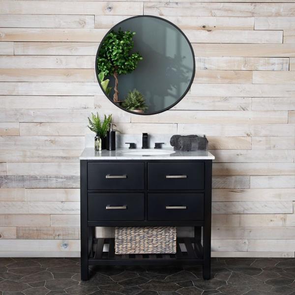 Maidstone - Holden 36 Inch Birch and Oak Single Bowl Console Vanity