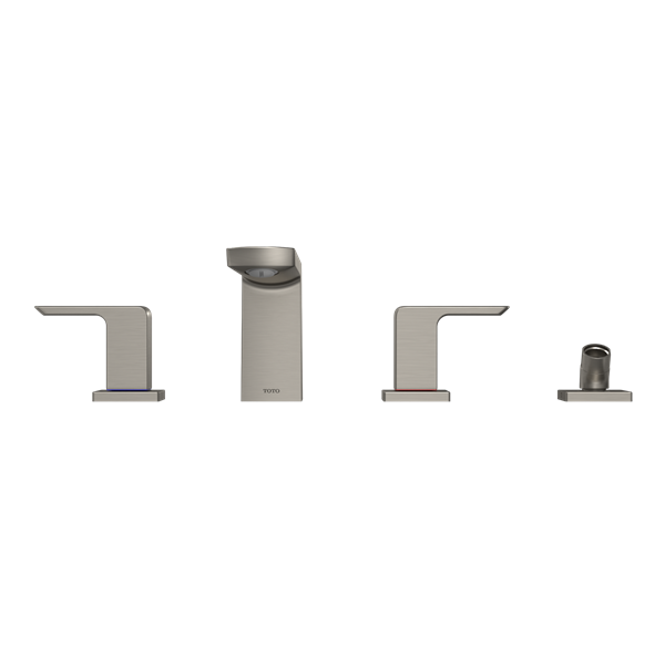 Toto - GR Two-Handle Deck-Mount Roman Tub Filler Trim With Handshower