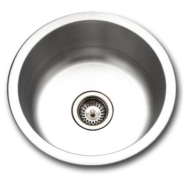 Hamat - Hotel 18 Inch Topmount Stainless Steel Round Bar/Prep Sink