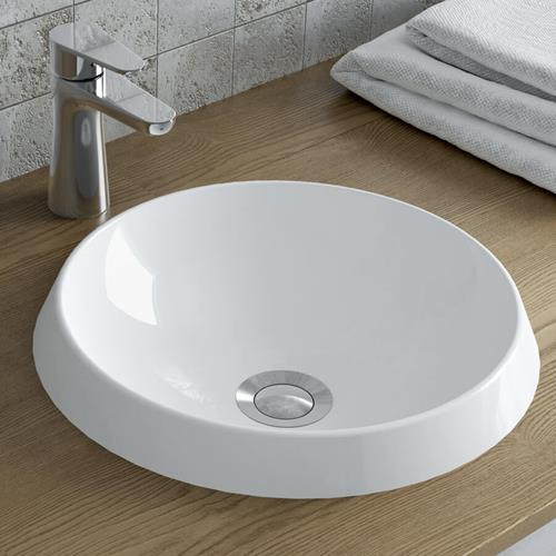 Ico - Rossini Round Vessel Sink - Gloss White